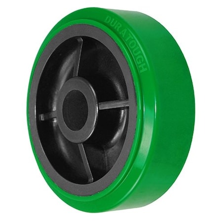 Durastar Wheel, 6X2 Polyurethane, Glass-Filled Nylon (Green, Black) , 1-3/16 Plain 620MU84G